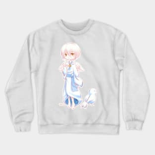 Sweet Angel Bird Anime Boy Crewneck Sweatshirt